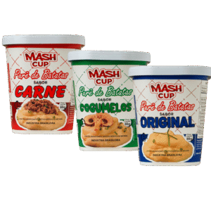 Kit Mash Cup 3 Sabores - Original, Cogumelo e Carne